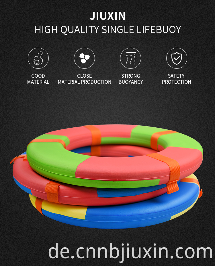 Ningbo Factory Customized Billig Eva Foam Solid Ring Floating Swimming Pool LifeBuoy